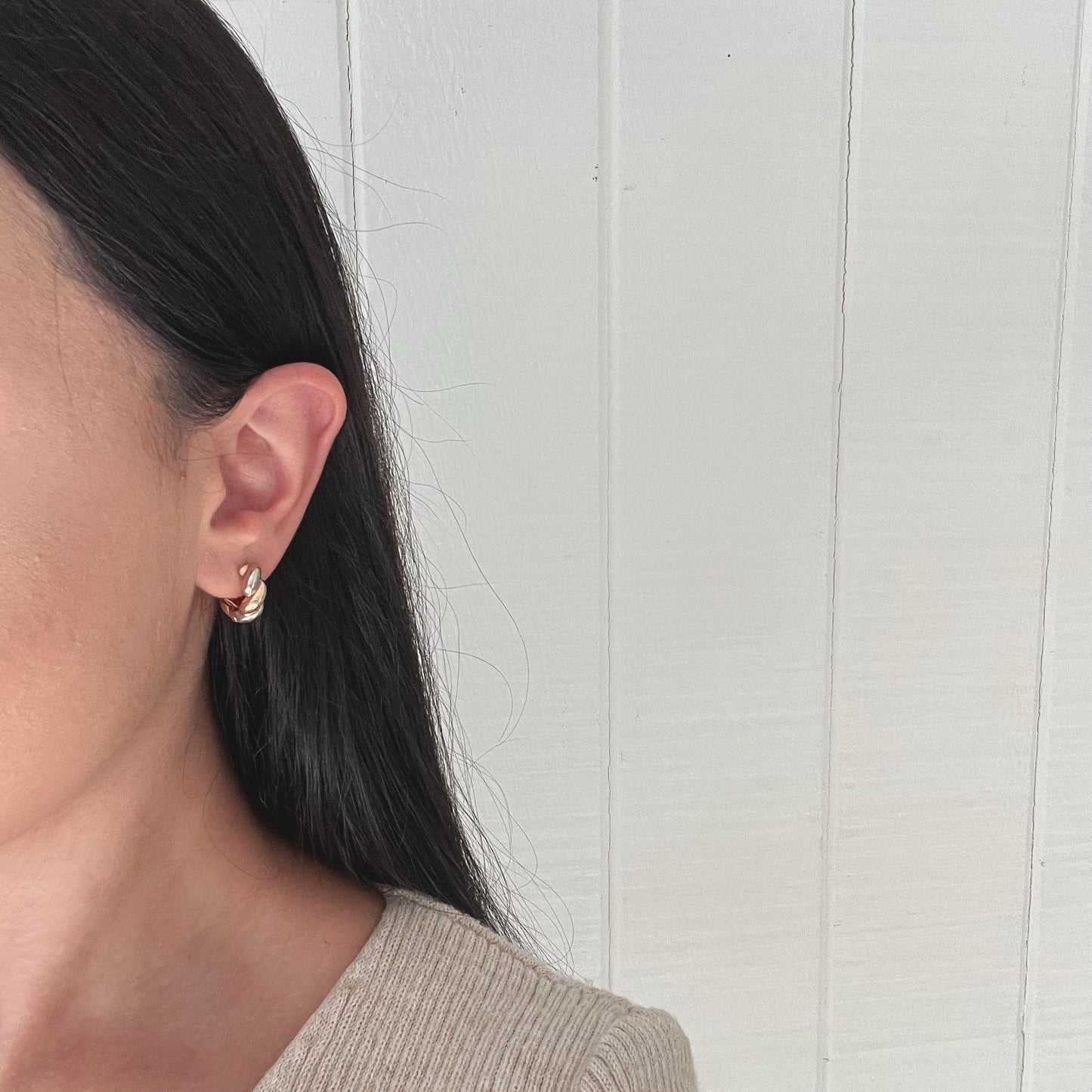 Hudson C Shaped Colored Earrings