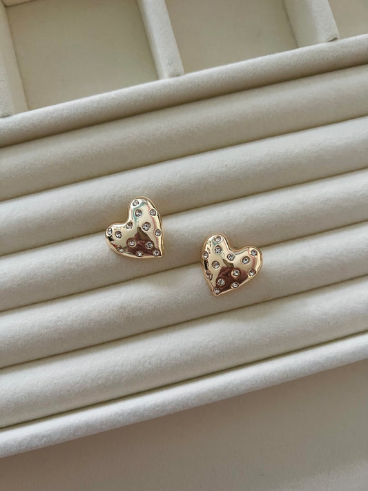 Heart Stud Earrings
