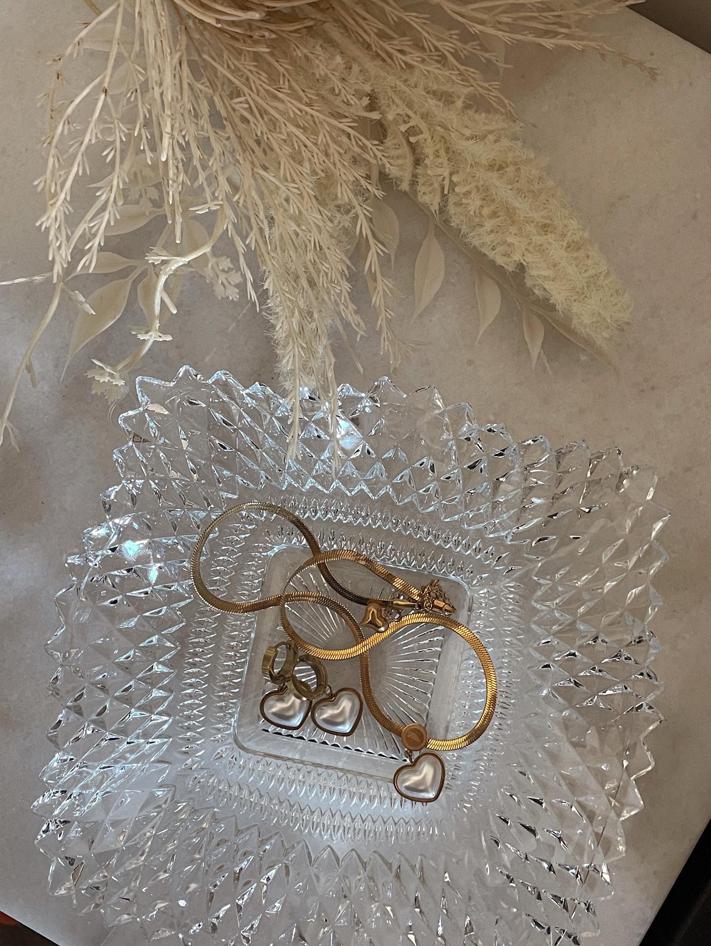Pearl Heart Pendant Necklace