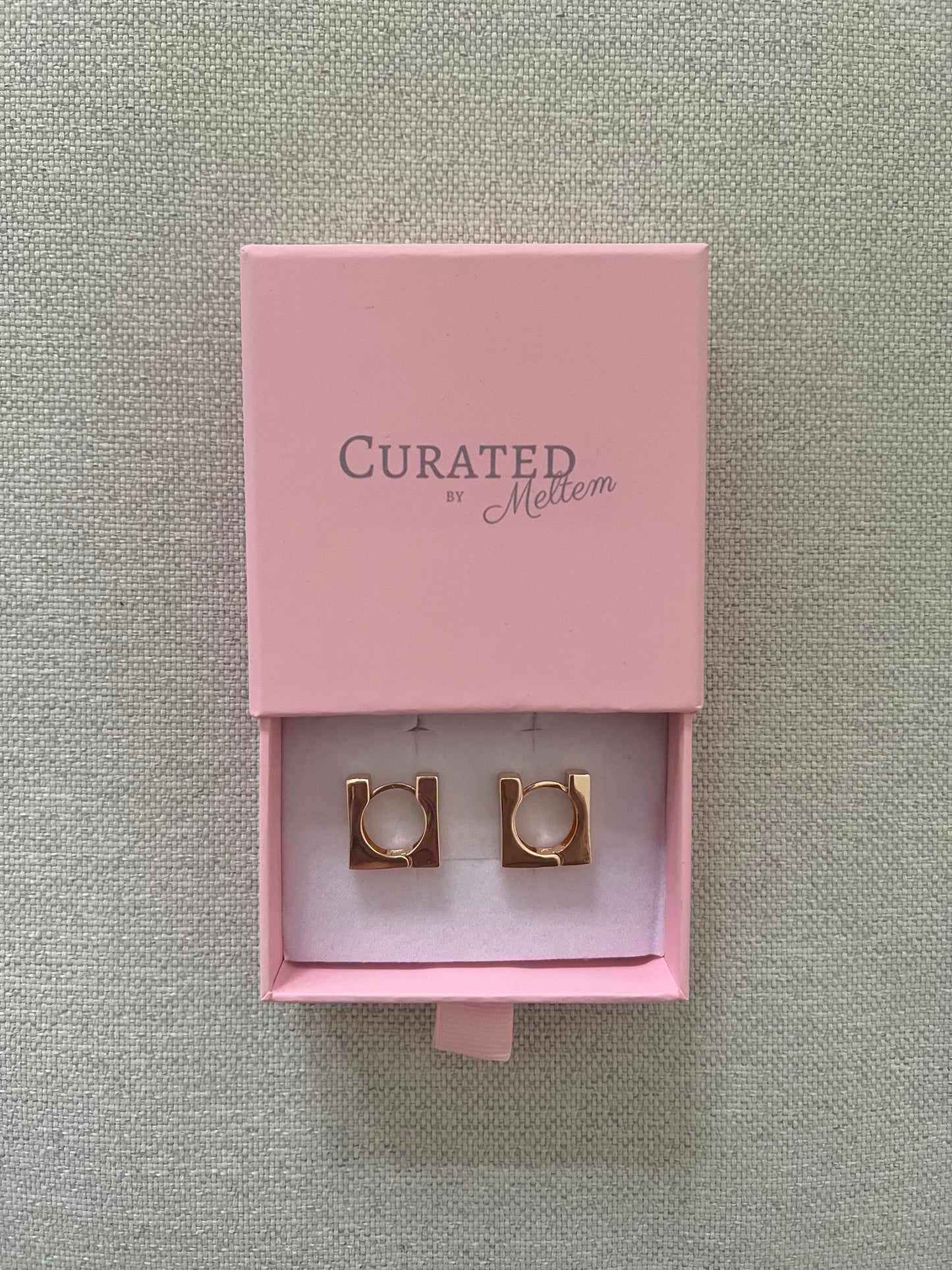 Harper Square Huggie Earrings