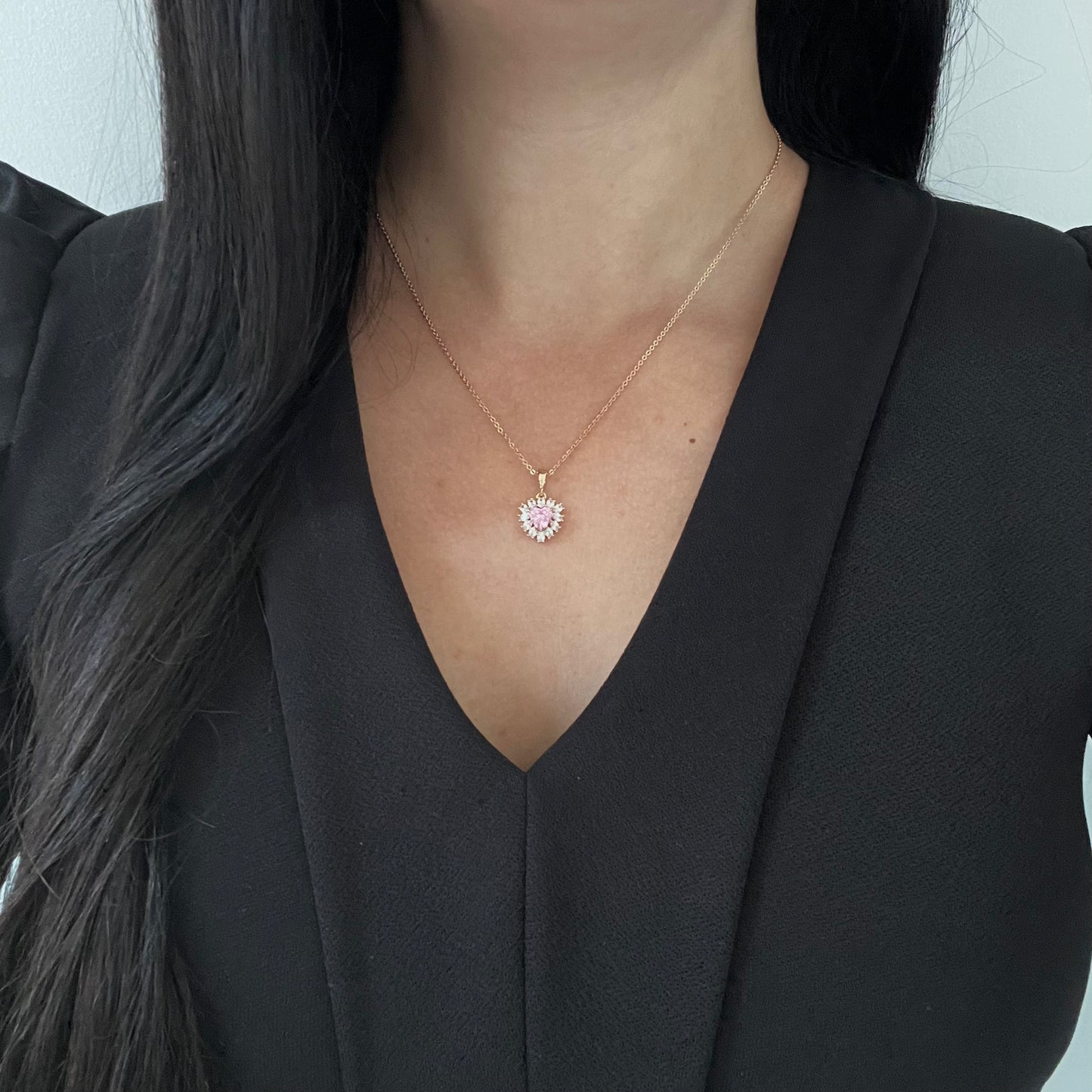 Pink Heart Necklace