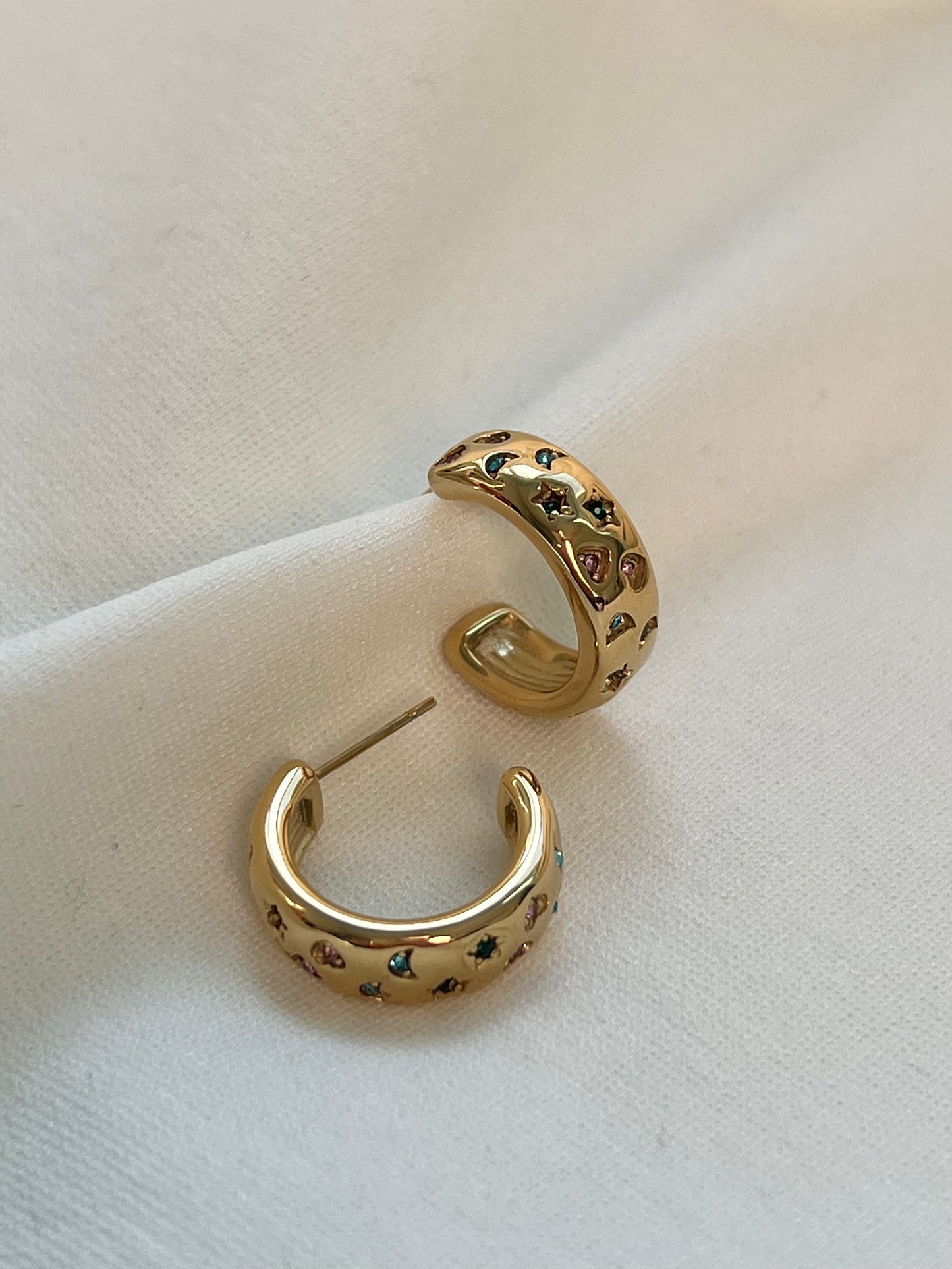 Whitney Half Hoop Earrings